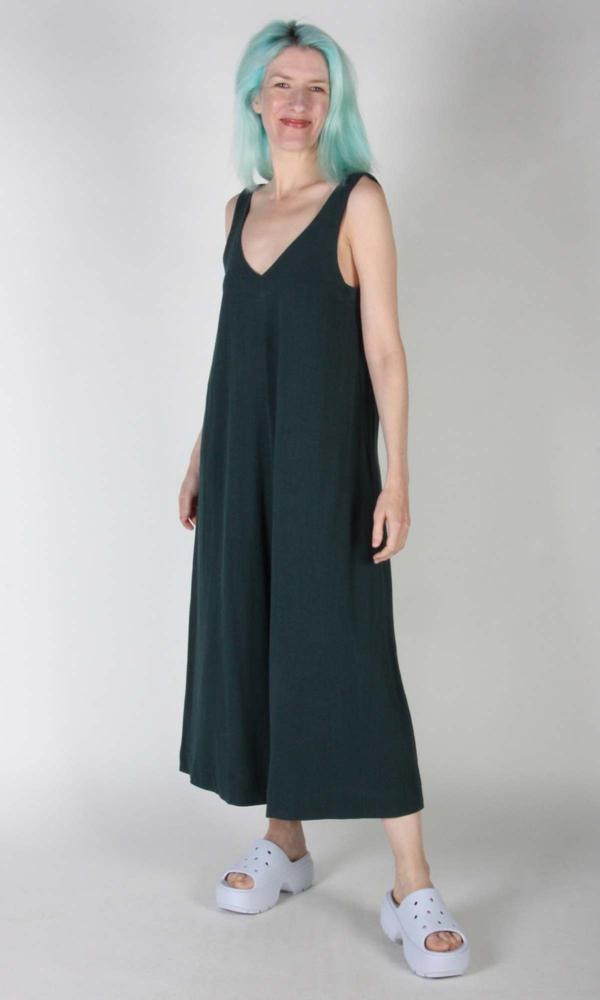 Birds of North America Tawny Pipit Jumpsuit - Forest Green - Image 3 of 5