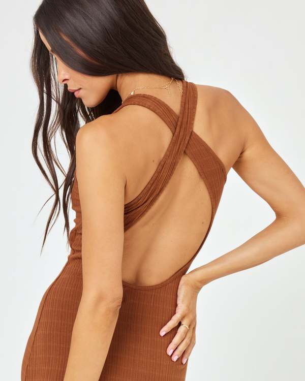 L*Space Francesca Dress - Coffee | Garmentory