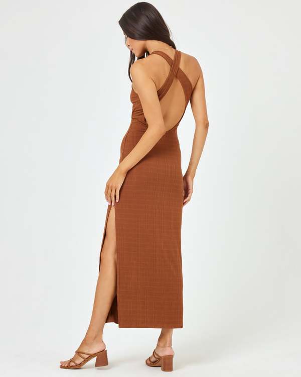 francescas brown dress L*Space Women's Francesca Maxi Dress