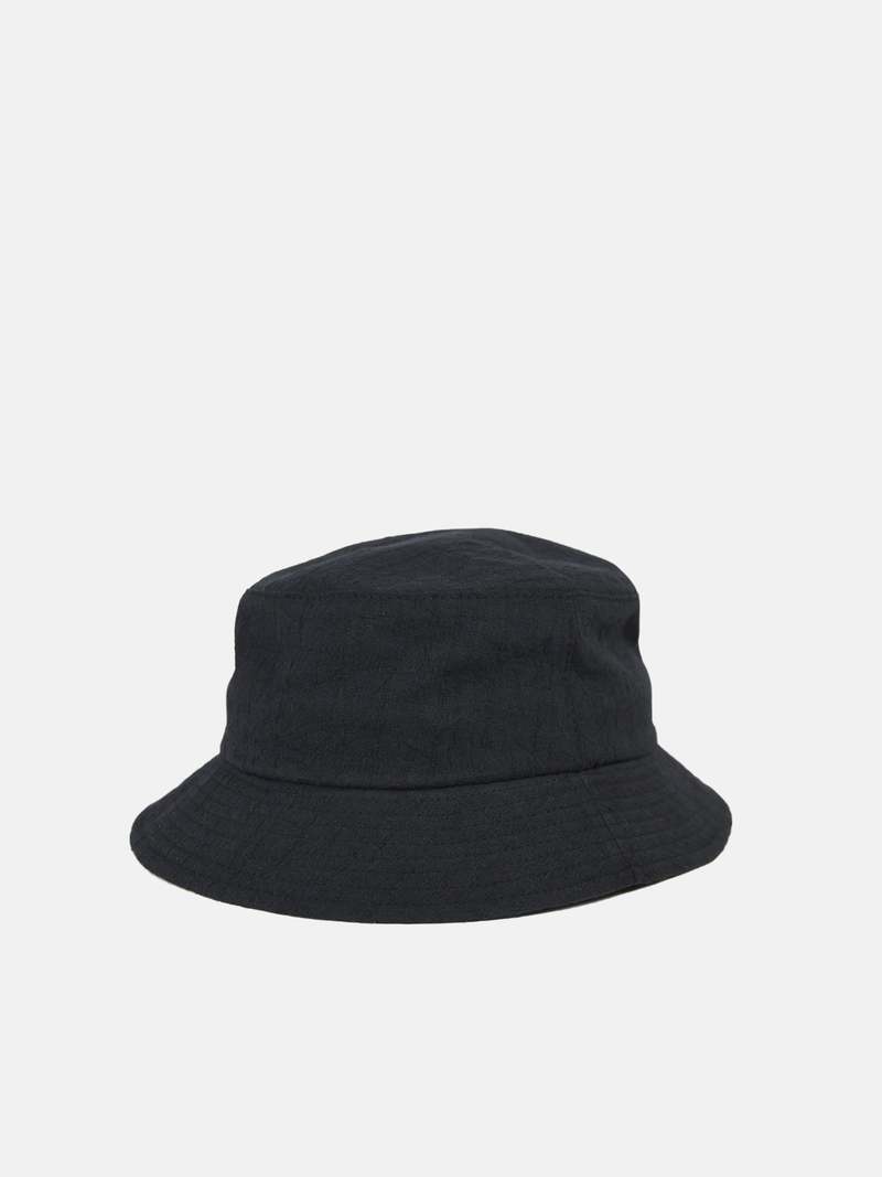 BUCKET 01 / HAT / CTPL. DOBBY Sサイズ Lite Year Japanese Cotton Dobby Bucket Hat - Black | Garmentory