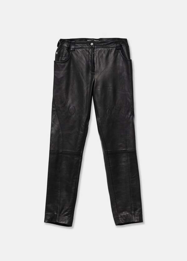 Back Beat Co. Christian Dior Leather Pants - Black | Garmentory