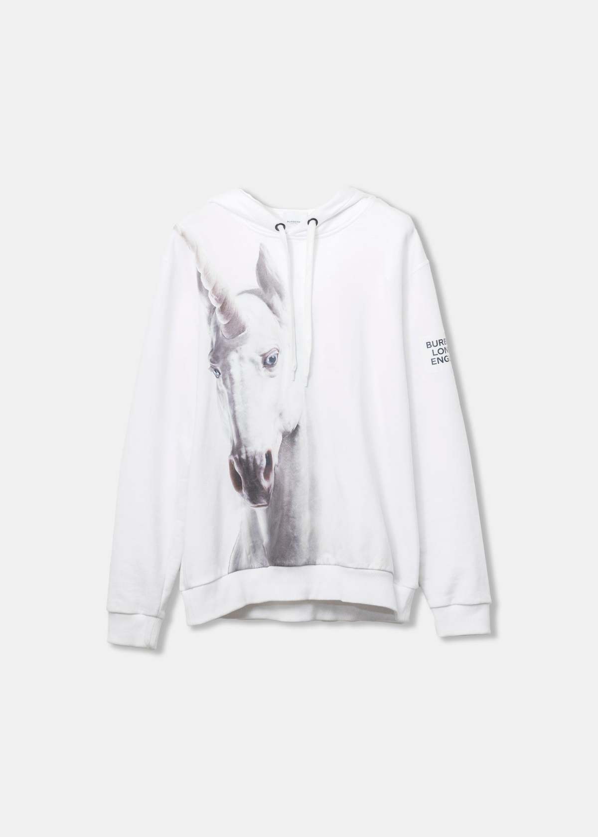 Burberry ユニコーンパーカー Mサイズ ホワイト Back Beat Co. Burberry Horse Hoodie - White | Garmentory