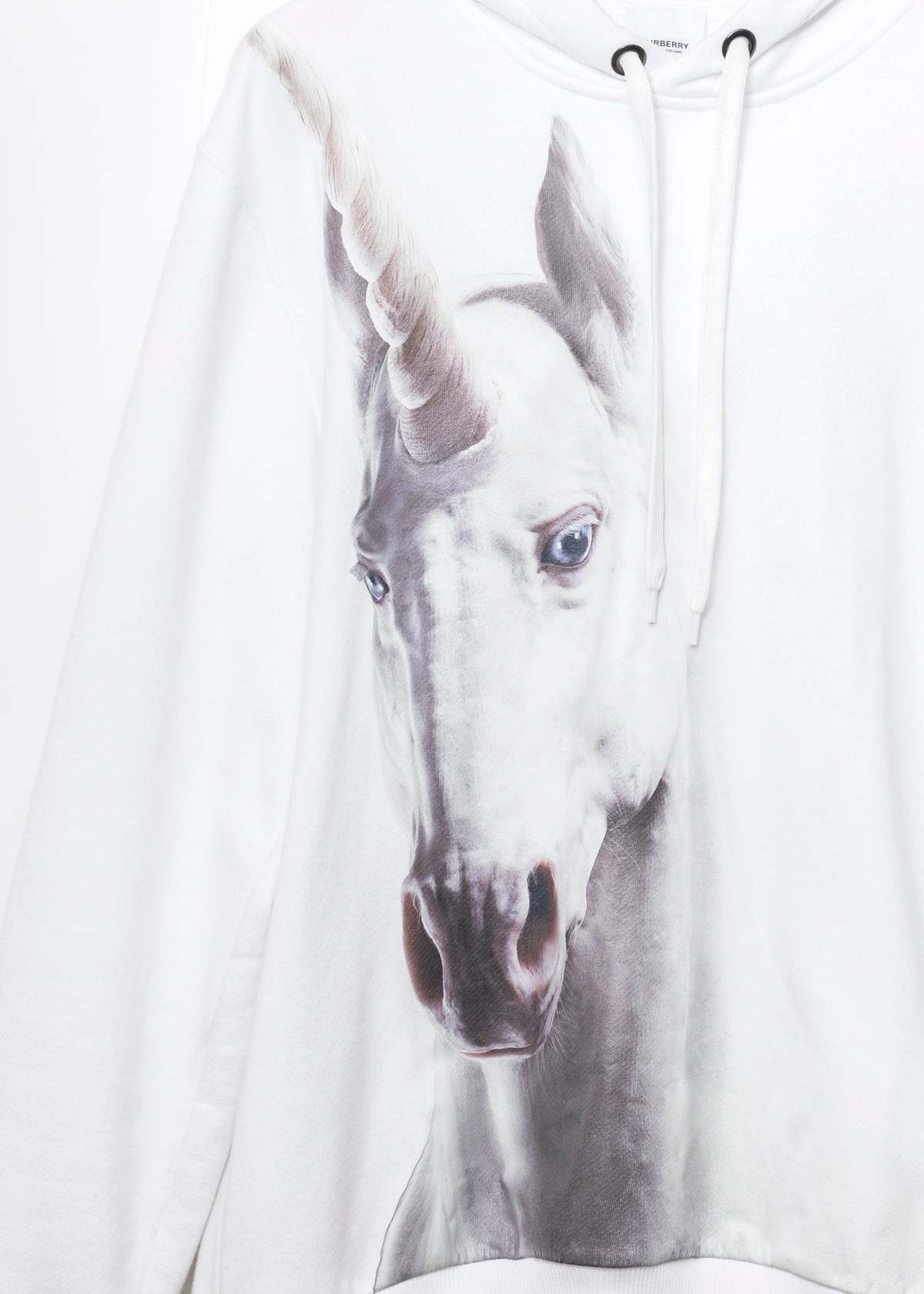 Back Beat Co. Burberry Horse Hoodie - White | Garmentory