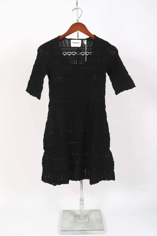 chinese dress ladies Isabel Marant toile Sherazade Dress | Black | Size 40