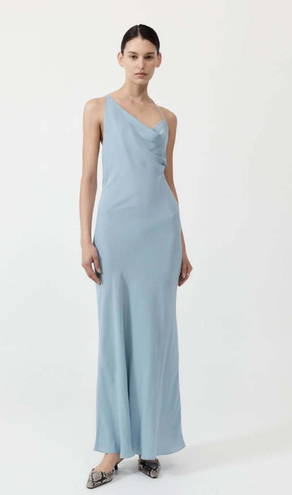 st agni silk drape dress St. Agni Silk Drape Dress Black / L
