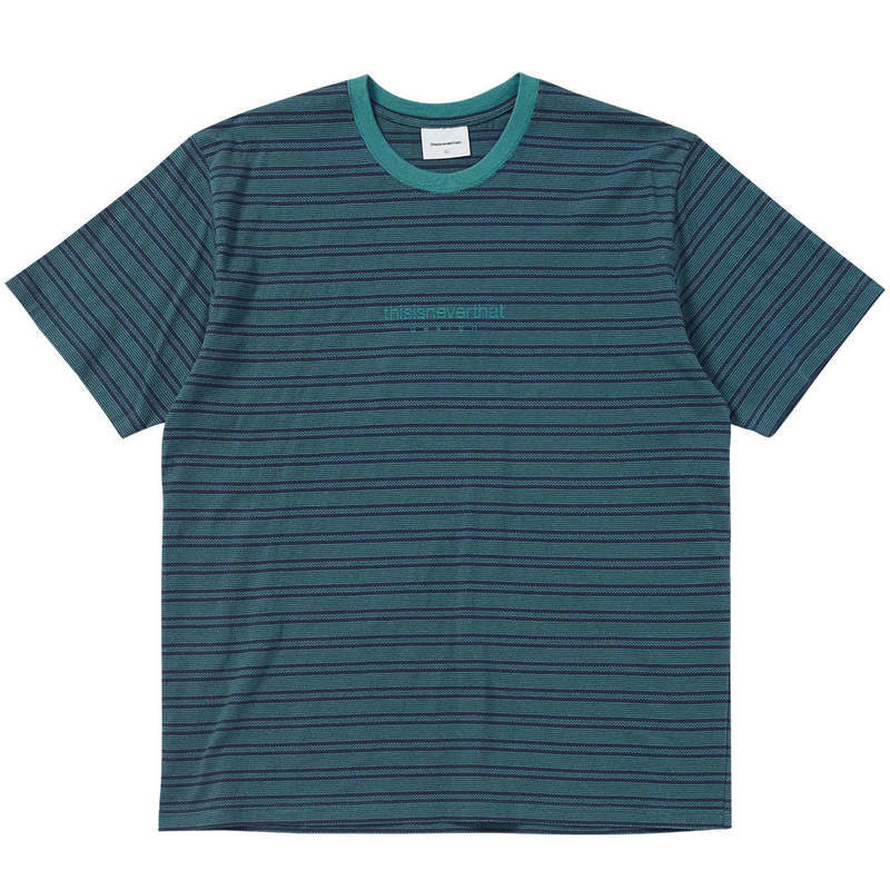 ★thisisneverthat★ Striped W Tee Light Blue TN251TTSST37BLL Striped W Tee – thisisneverthat® JP