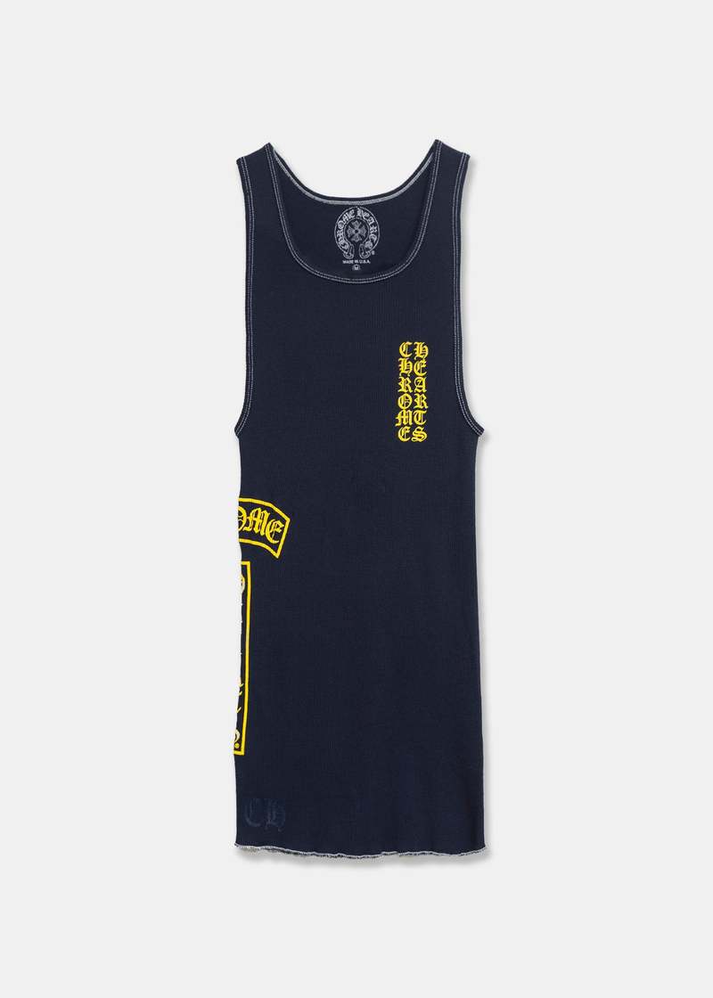 トップス chrome hearts CH plus backlogo tanktop Chrome Hearts Gray Horseshoe Logo Tank top - SRM – SHENGLI