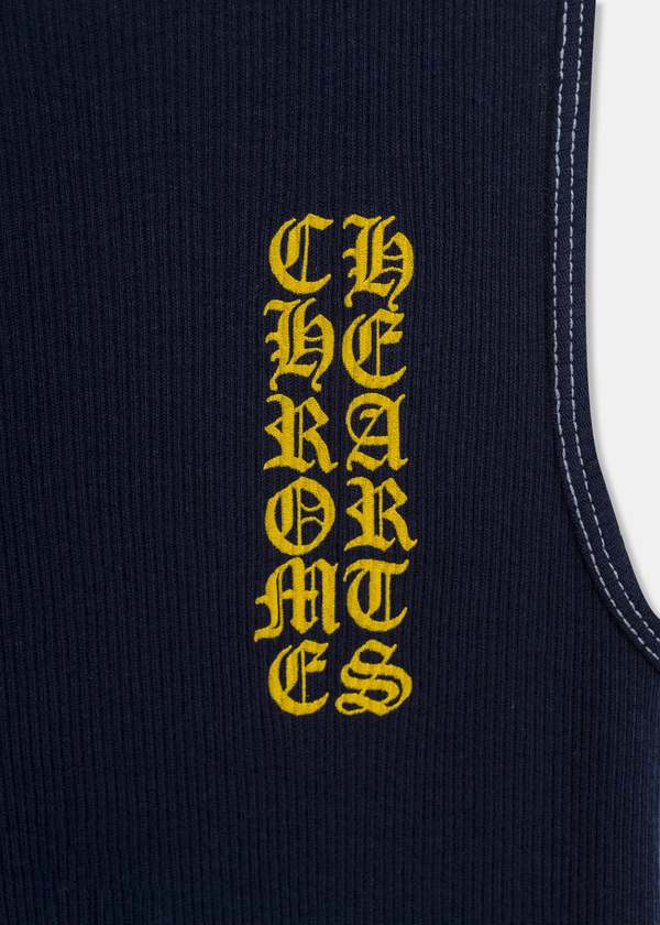 トップス chrome hearts CH plus backlogo tanktop chrome hearts CH Logo Tank Top - Yellow | Garmentory
