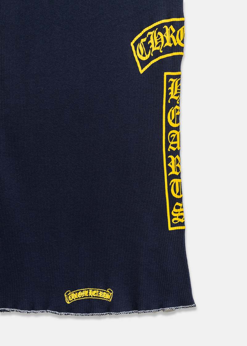chrome hearts CH Logo Tank Top - Navy | Garmentory