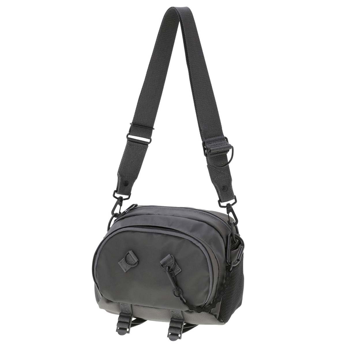 Porter Yoshida Ride Shoulder Bag w/ Bicycle Chain - Graphite
