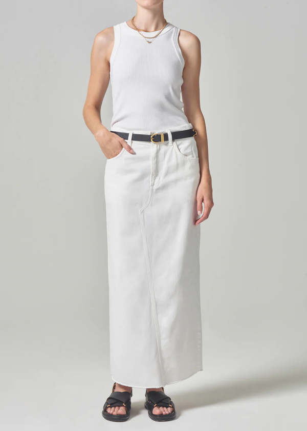 Citizens of Humanity Circolo Reworked Maxi Skirt - Cannoli
