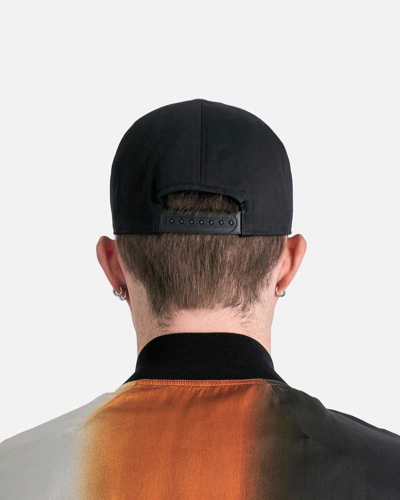 Rick Owens Lido Baseball Cap - Black/Dust | Garmentory