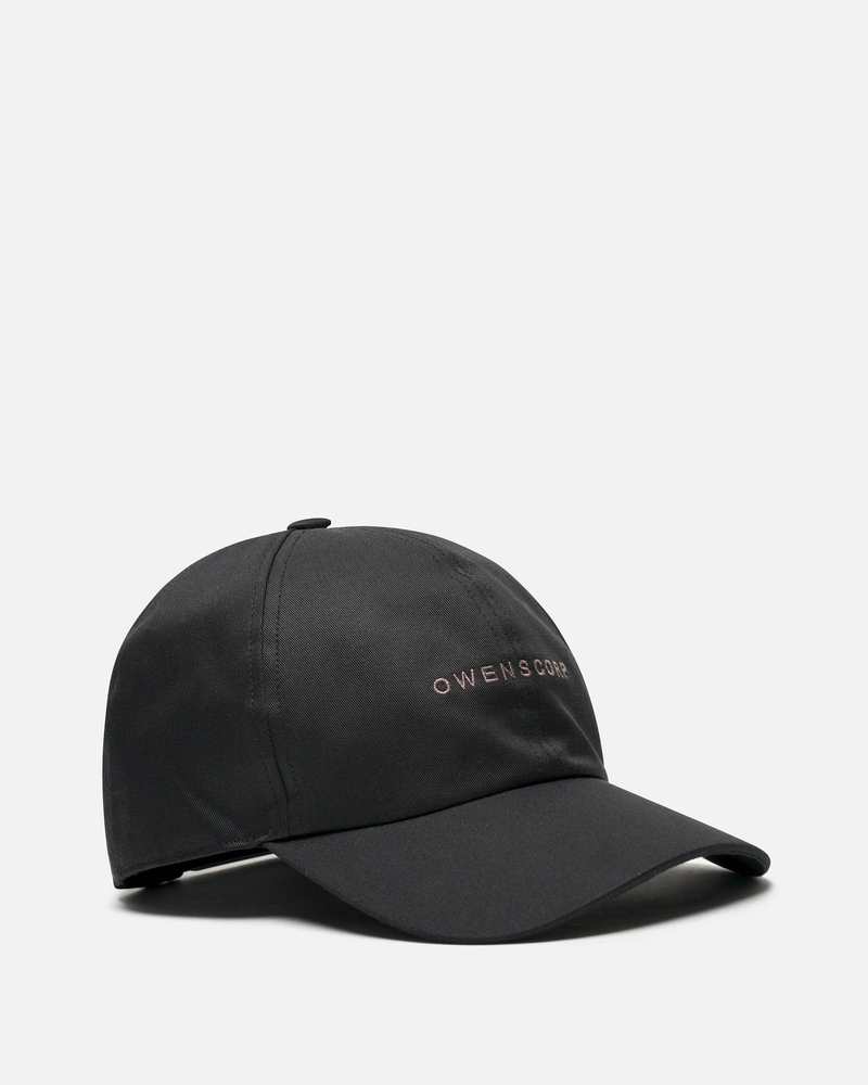 Rick Owens Owenscorp Baseball Cap - Black/Dust | Garmentory