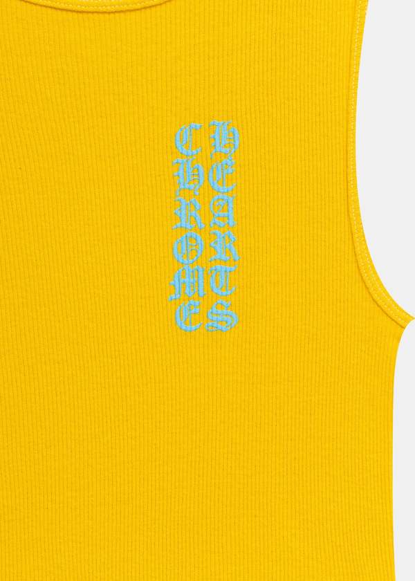 chrome hearts CH Logo Tank Top - Yellow | Garmentory