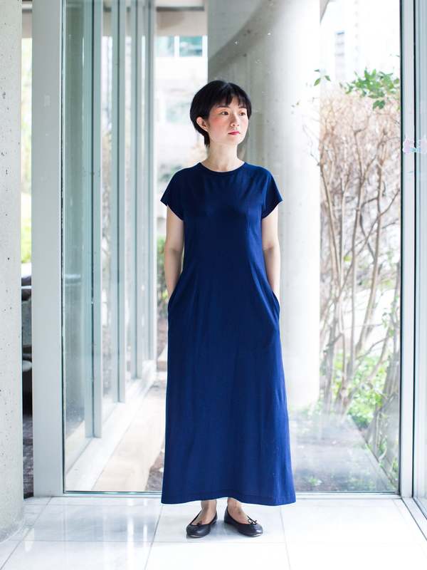 Blue Blue Japan Hand-dyed Flare Dress - | Garmentory