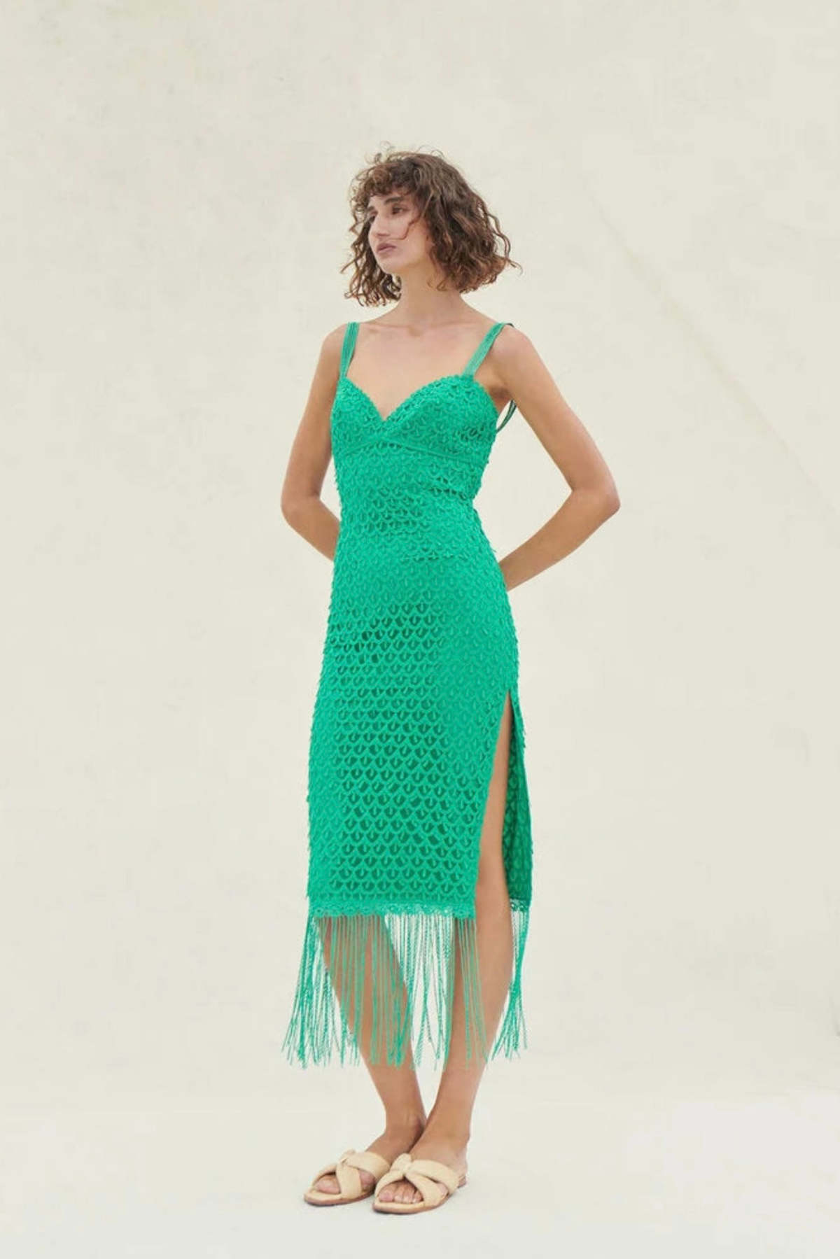 saylor green dress Tigris Dress L