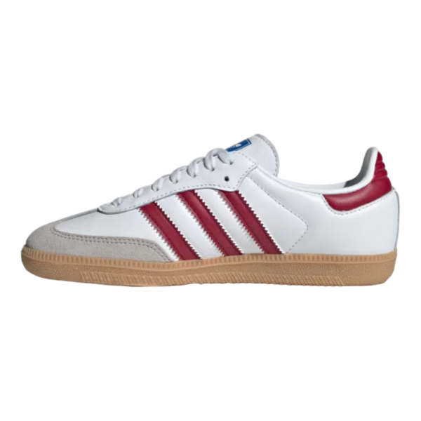 Kids Adidas Samba OG shoes - White/Burgundy | Garmentory