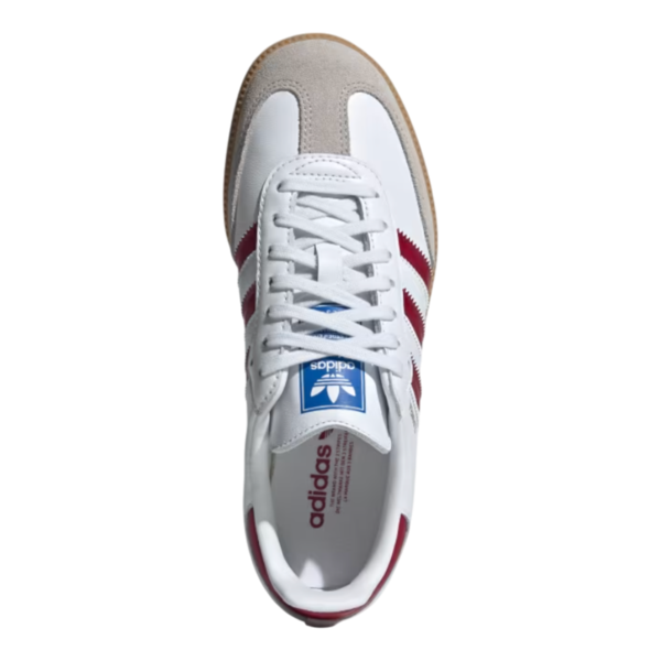 Kids Adidas Samba OG shoes - White/Burgundy | Garmentory
