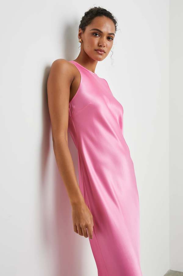open lace back dress Rails | Cannes Dress - Delfine Stripe | Premium Linen | Size XXS