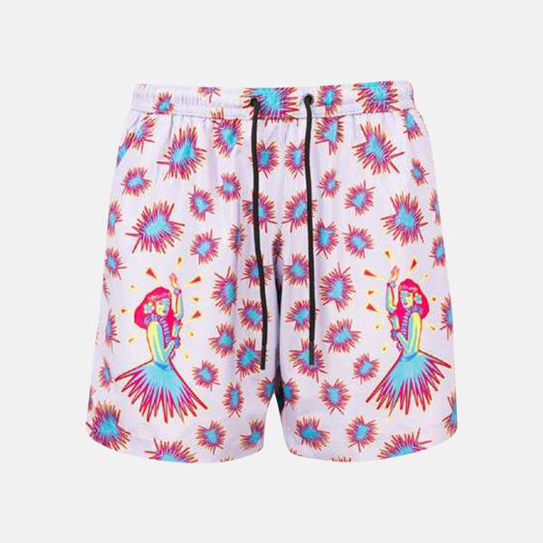 Mauna Kea Hula Boardshorts Pink - Pink/Iridescent Style Graphics