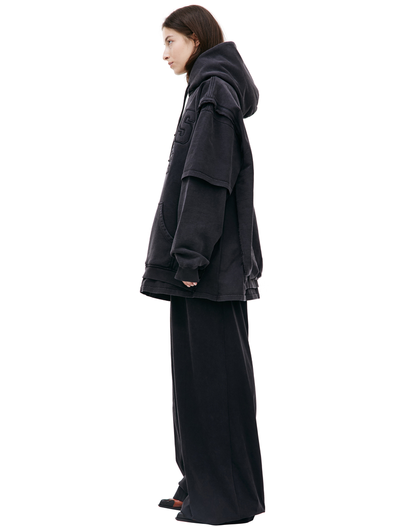 【関税込み】VETEMENTS ブラック Paris XXXL フーディ aokpeqjyonj3yicrb4busn03peh0tr