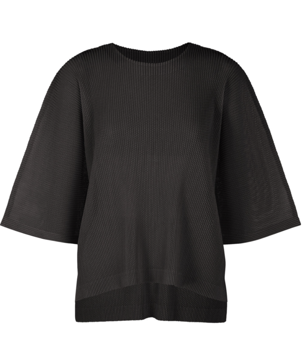 Pleats Please by Issey Miyake Tatami April Top - Black Pepper