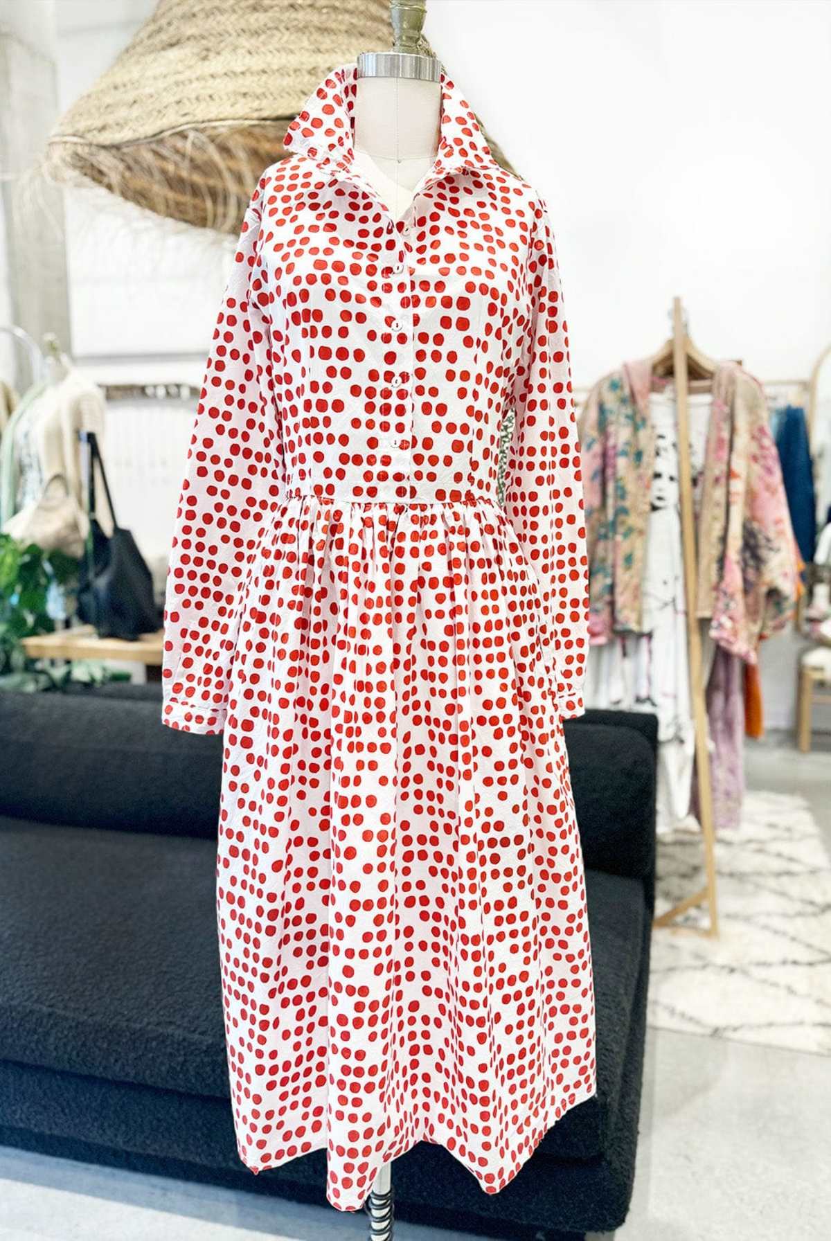 H+ Hannoh Wessel Rena Dress - Red Dot | Garmentory