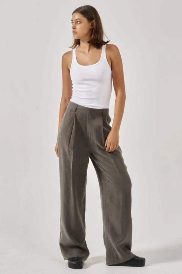 Thrills Artisan Cupro Pant - Truffle