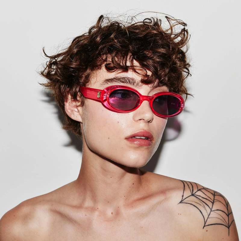 Le Specs work it eyewear hyper pink Garmentory - Main Image