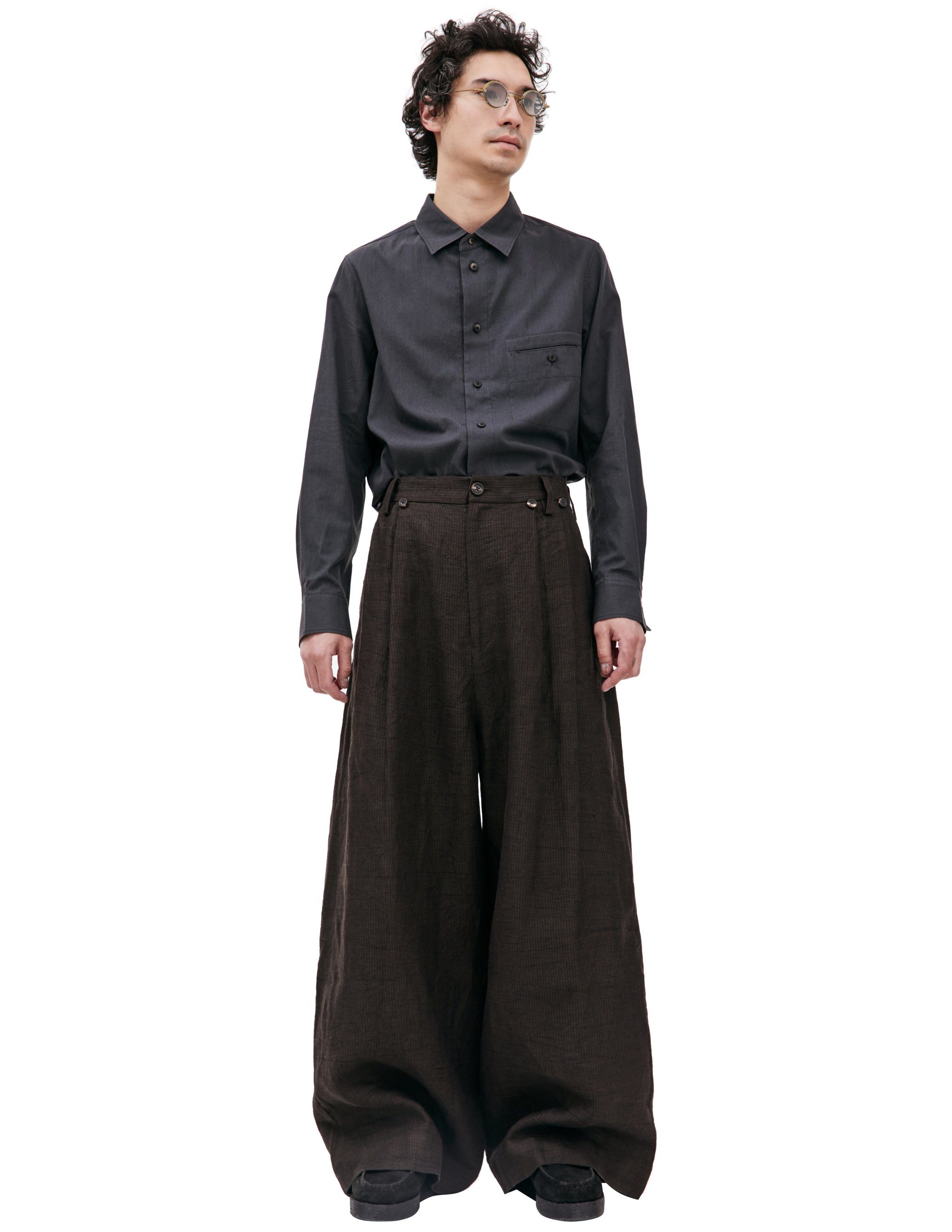 Ziggy Chen Wide Striped Trousers | Garmentory