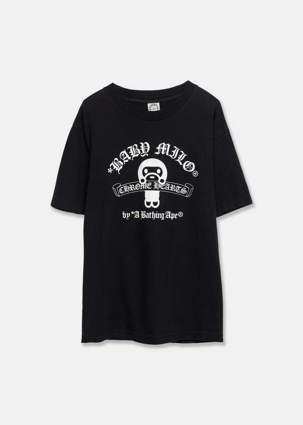 A BATHING APE × CHROME HEARTS コラボTシャツ黒M A BATHING APE CHROME HEARTS Tシャツ M ブラック