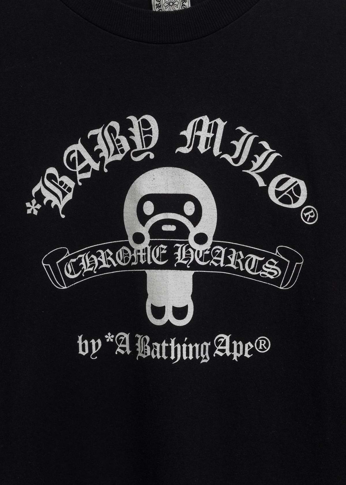 A BATHING APE × CHROME HEARTS コラボTシャツ黒M Chrome Hearts X A Bathing Ape Bape Collab T-shirt Black Baby Milo