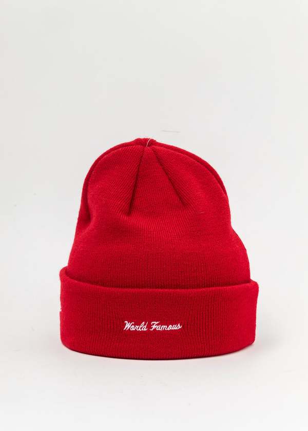 Supreme Cross Box Logo Beanie - red | Garmentory