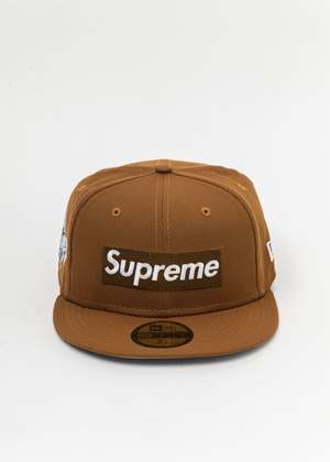 Supreme Money Box Logo New Era cap - Brown | Garmentory