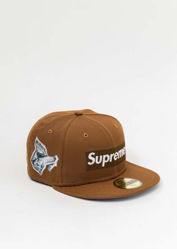 Supreme Money Box Logo New Era cap - Brown | Garmentory