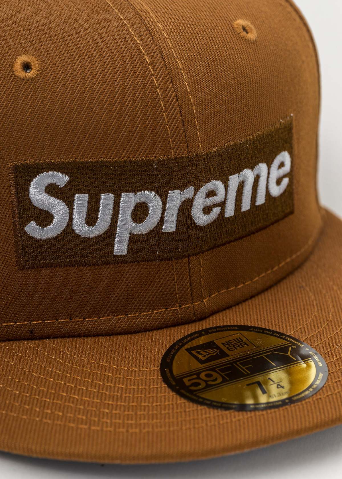 Supreme Money Box Logo New Era cap - Brown | Garmentory