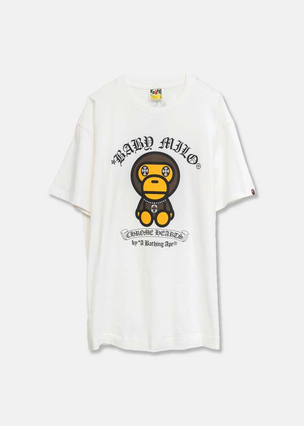 Chrome Hearts x A Bathing Ape T-Shirt - White | Garmentory