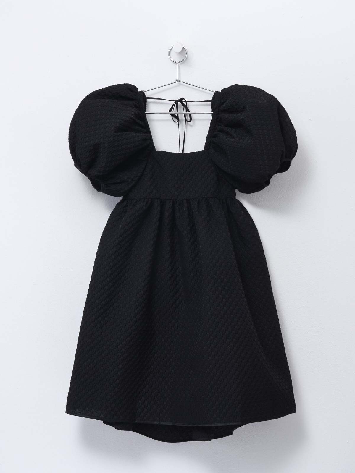 Cecilie Bahnsen TILDE DRESS - BLOSSOM MATELASSE BLACK | Garmentory