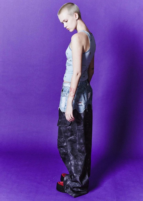 Andersson bell タンクトップ ANDERSSON BELL Distressed Cutout Print Tank Top | Garmentory
