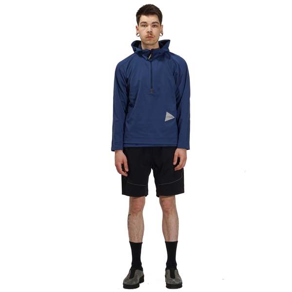 and wander UV CUT DRY HALF ZIP HOODIE - BLUE | Garmentory