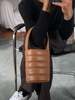 Hozen Quilted Mini Bucket Bag - Camel - Thumbnail 1