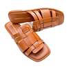 "INTENTIONALLY __________." BLANK BRAXTON SANDAL - CARAMEL - Thumbnail 4