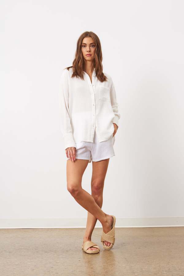 Line Knitwear Mila Shorts - Gardenia