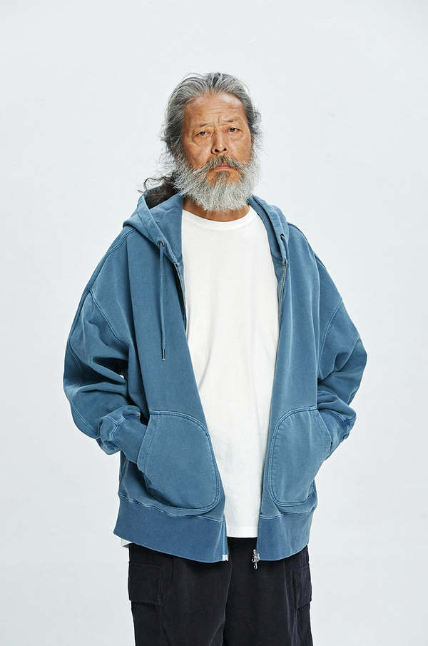 パーカー・フーディ FRIZMWORKS OG PIGMENT DYEING HOODY 002 BLUE FZWOGTS049 FrizmWORKS OG Pigment Dye Hoodie | Blue | Canoe Club
