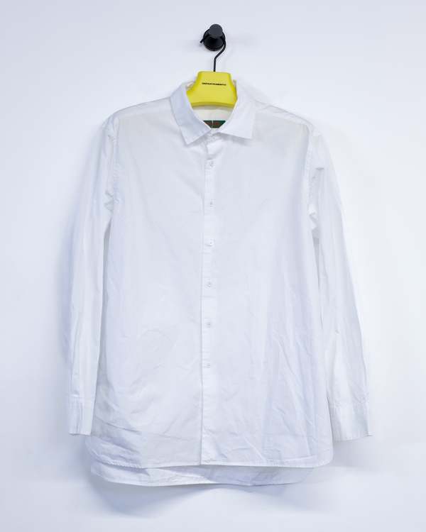 Casey Casey Paper Cotton Big Raccourcie Shirt - Off White | Garmentory