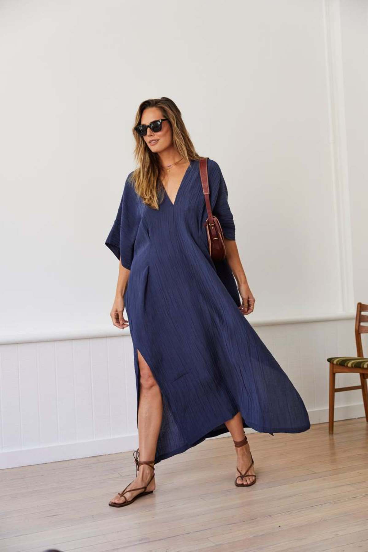 silk crinkle dress Go Silk - Go Crinkle Cut Twist Dress