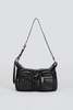 Marge Sherwood Glossy Plain Outpocket Hobo Mini - Black - Thumbnail 1