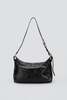 Marge Sherwood Glossy Plain Outpocket Hobo Mini - Black - Thumbnail 5