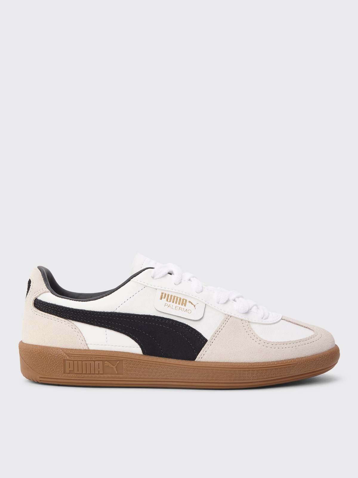 【PUMA】Palermo Lth Amazon.com: PUMA Palermo Leather Puma Black/Feather Gray/Gum
