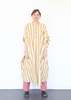11.11 ELEVEN ELEVEN Striped Caftan Dress - Light Yellow - Thumbnail 1